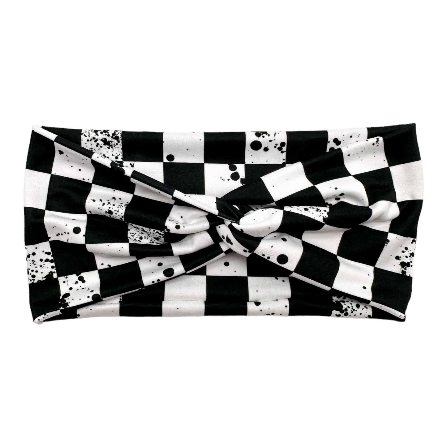 SPLATTER CHECKERS - FRONT KNOT