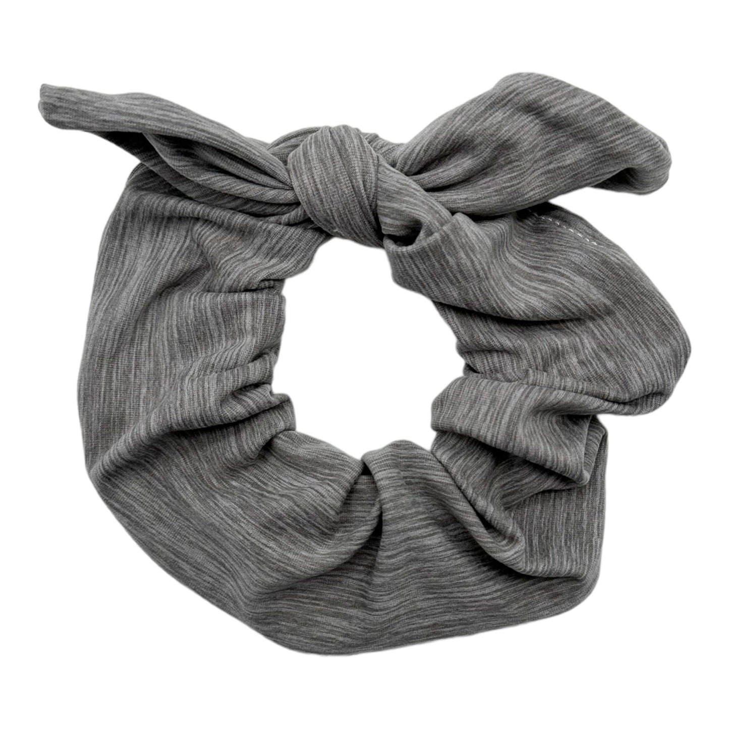 HEATHER GRAY - BOW SCRUNCHIE