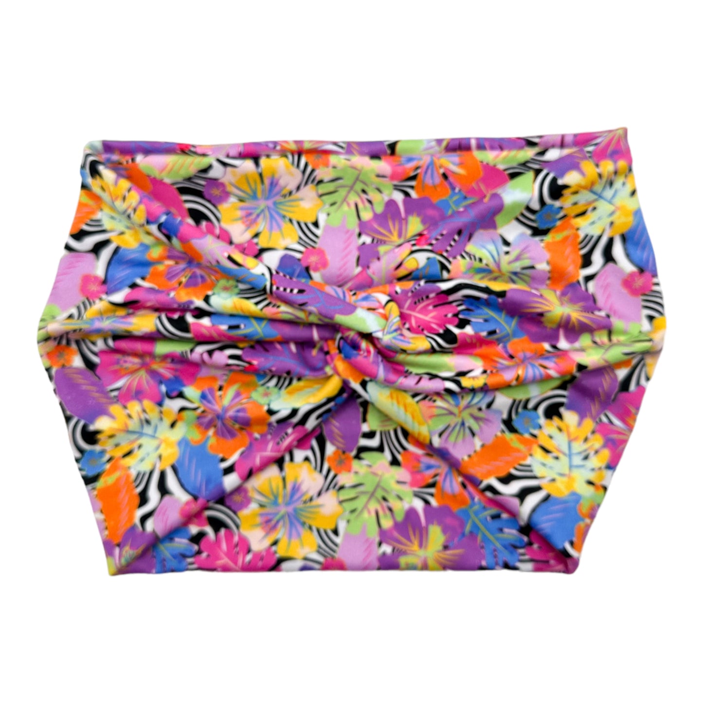 BRIGHT TROPICAL FLOWERS - THICK KNOT
