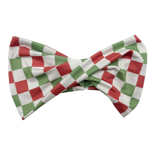 RED/GREEN/WHITE CHECKERS - TWIST