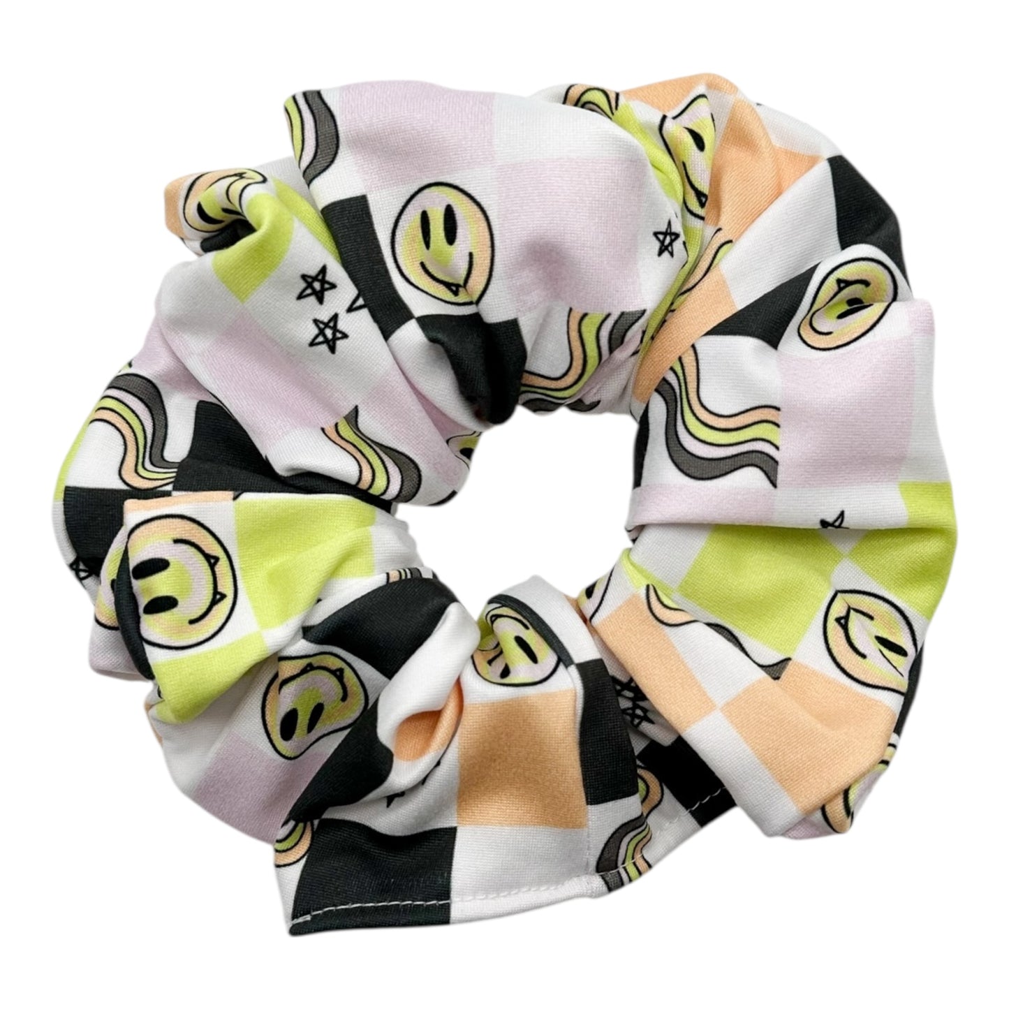 HALLOWEEN CHECKERS - OVERSIZED SCRUNCHIE