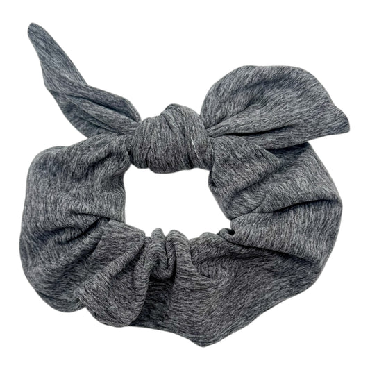 ATHLETIC CHARCOAL GRAY - BOW SCRUNCHIE