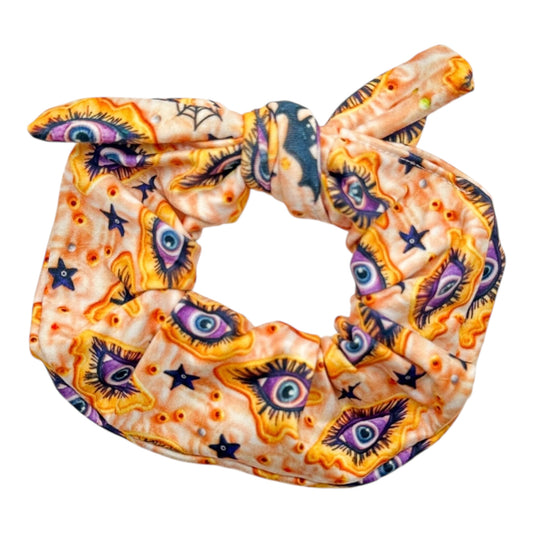 CREEPY EYES - BOW SCRUNCHIE