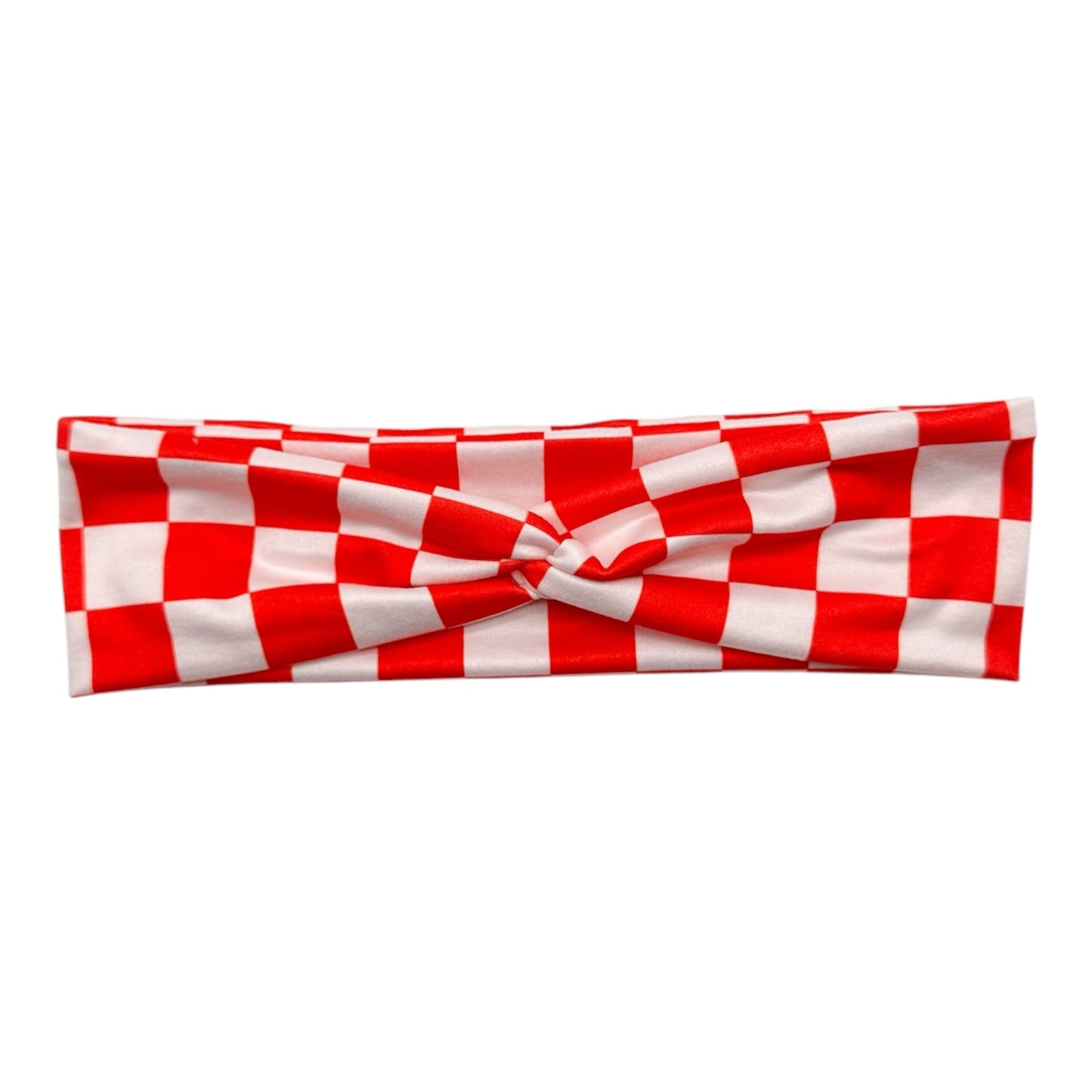 RED & WHITE CHECKERED - TINY KNOT