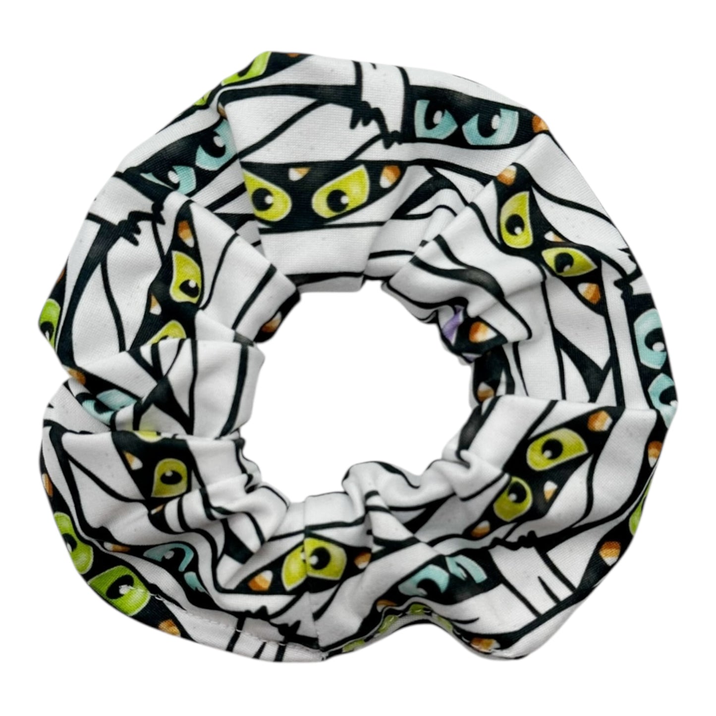 MUMMY & CREEPY EYES - REGULAR SCRUNCHIE