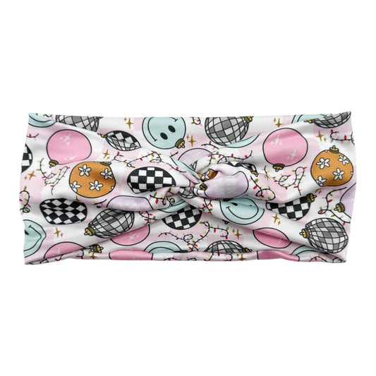 DISCO/CHECKERED ORNAMENTS - FRONT KNOT