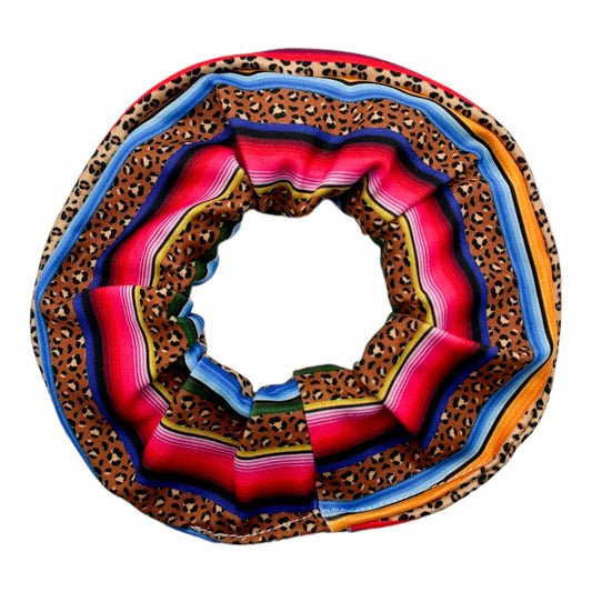 LEOPARD SERAPE - REGULAR SCRUNCHIE