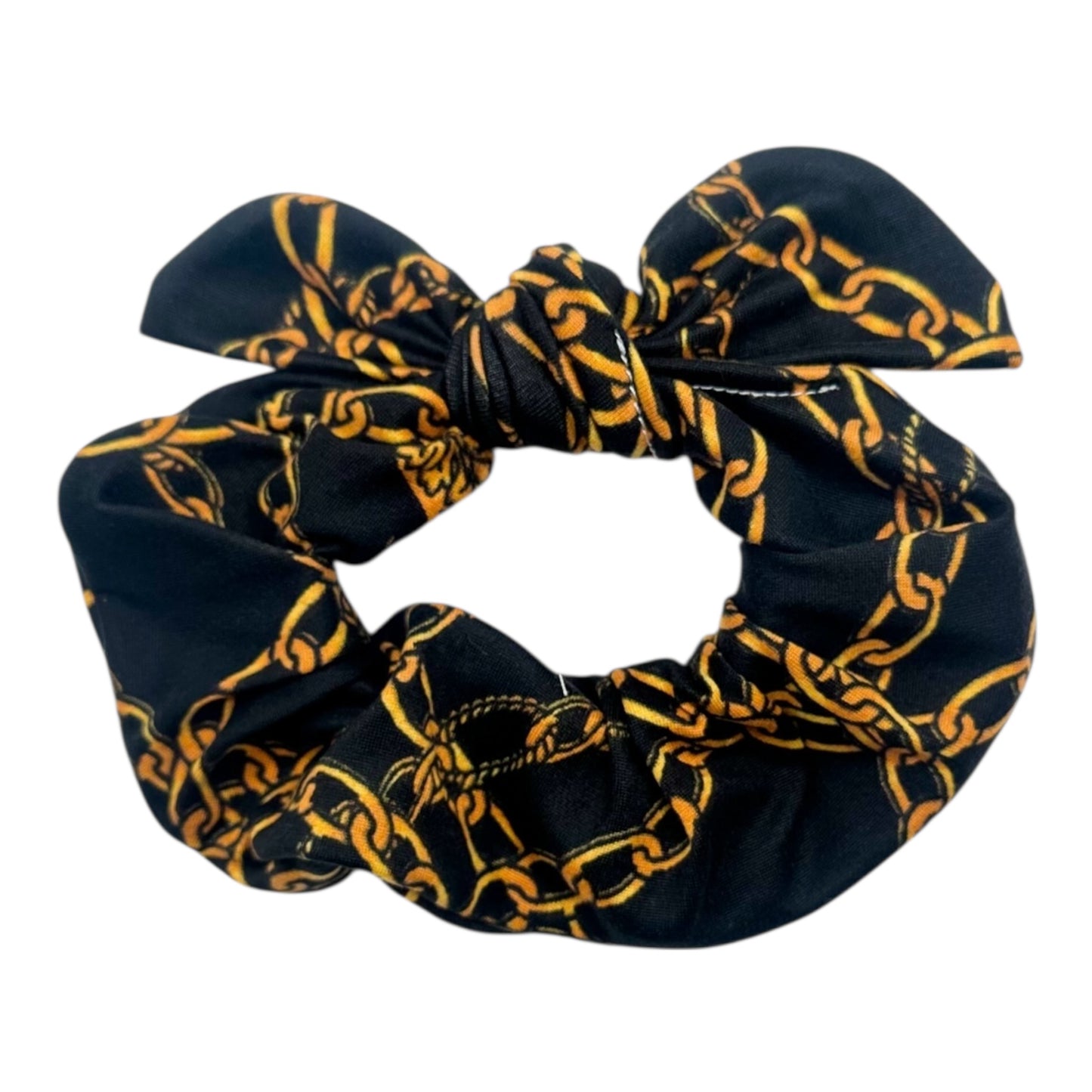 GOLD CHAINS - BOW SCRUNCHIE