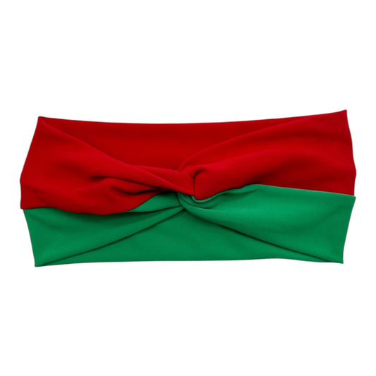 RED & GREEN - SPLIT - FRONT KNOT