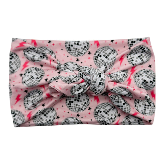 DISCO BALLS & LIGHTNING BOLTS - WIDE TIE