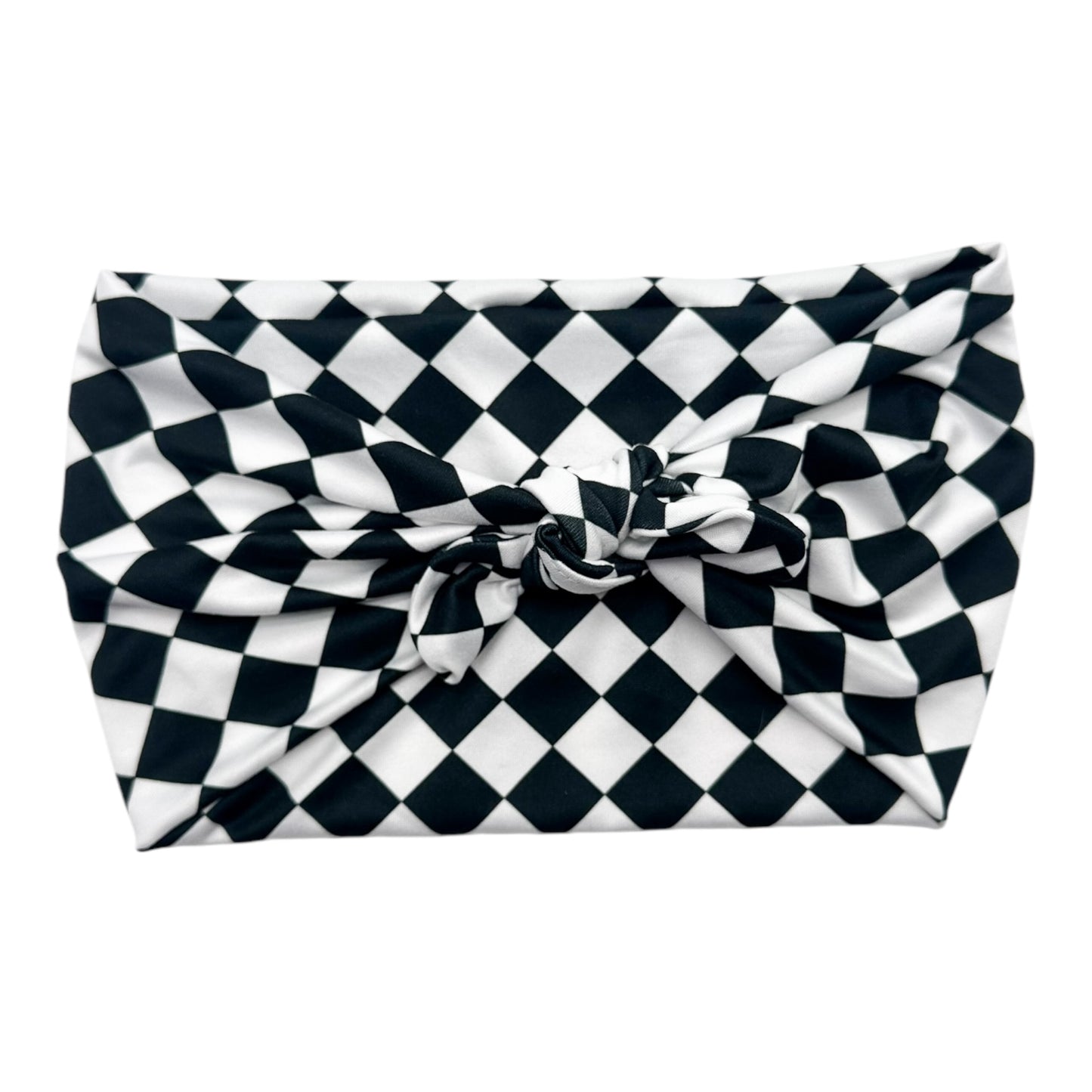 DIAGONAL B&W CHECKERS - LUXE