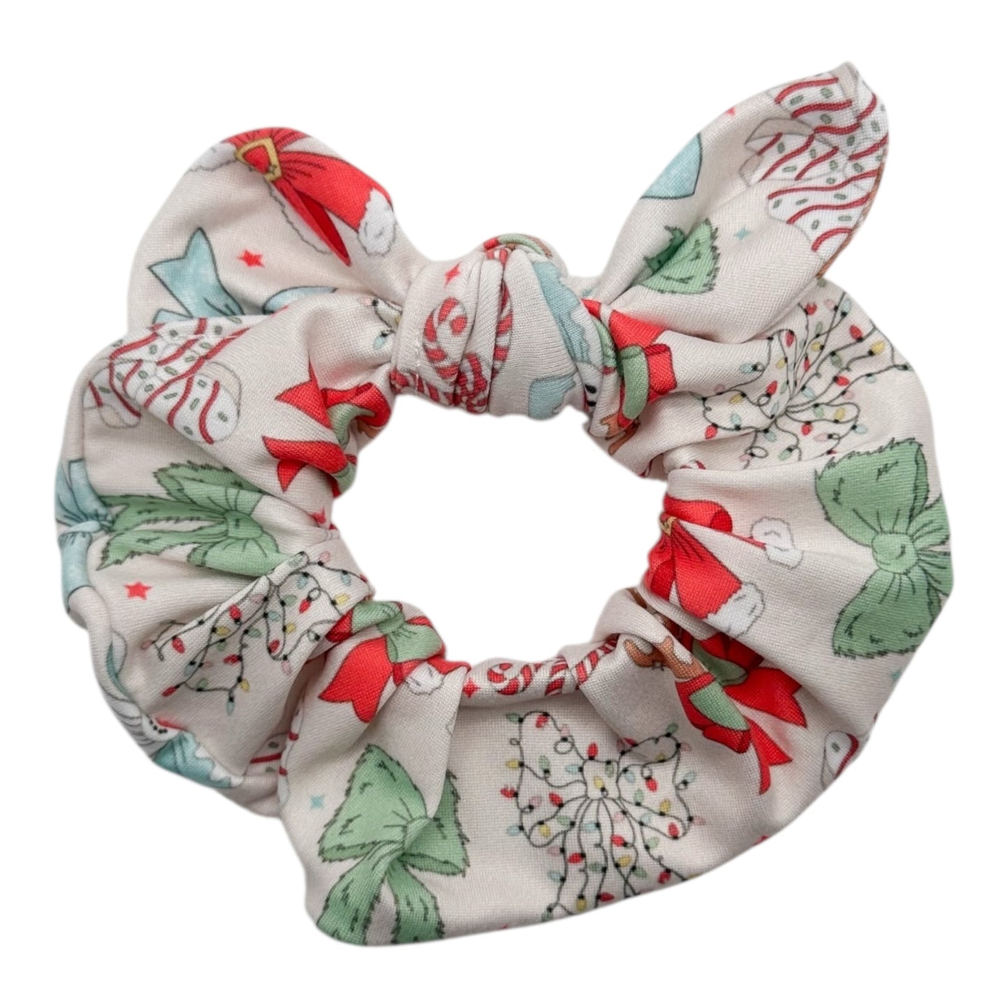 CHRISTMAS COQUETTE BOW - BOW SCRUNCHIE