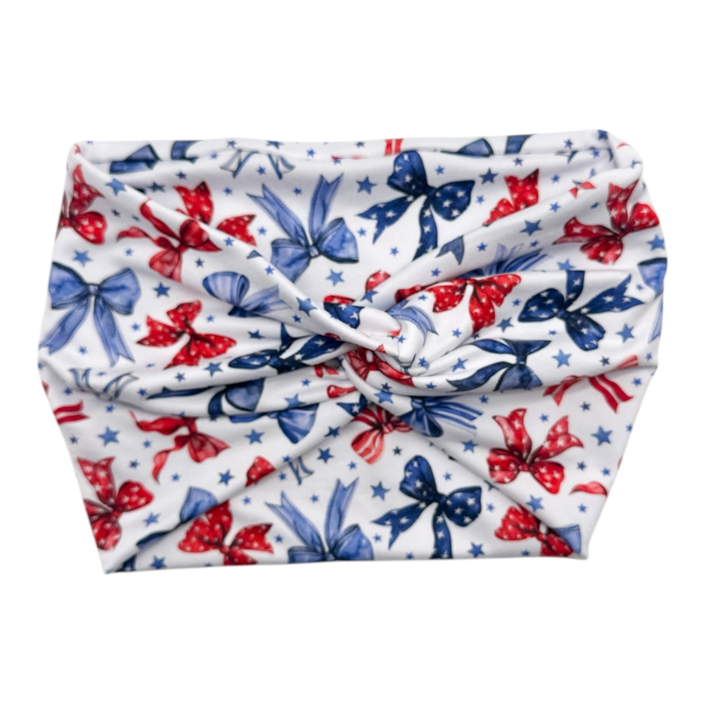 RED & BLUE BOWS - THICK KNOT