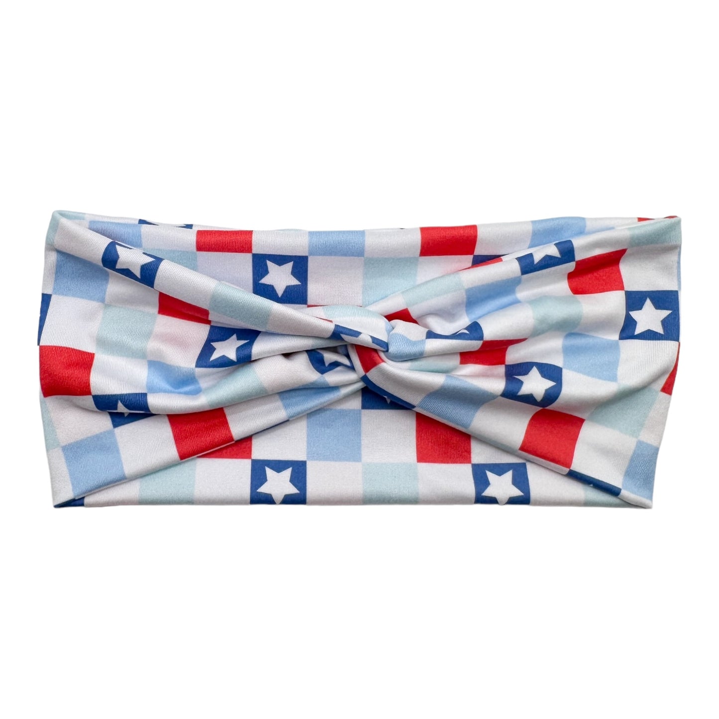 CHECKERS & STARS - FRONT KNOT