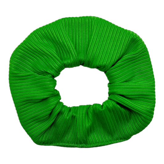 KELLY GREEN - SMALL RIBBED - REGULAR SCRUNCHIE