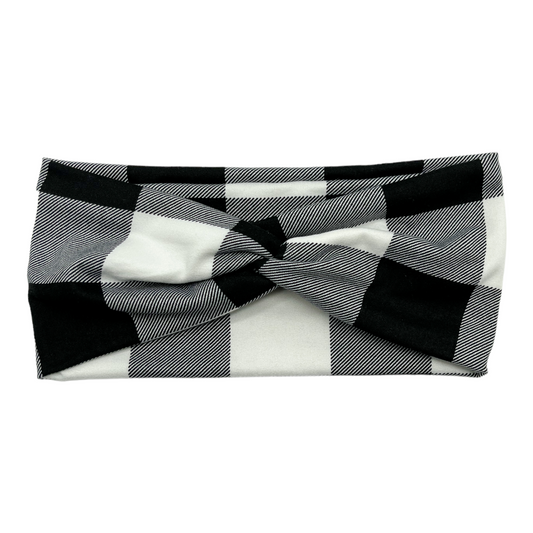 WHITE BUFFALO PLAID - FRONT KNOT