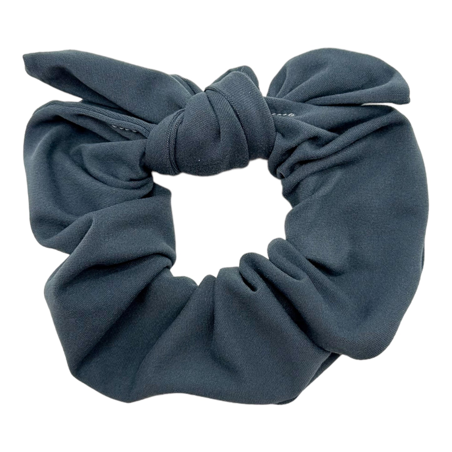 CHARCOAL - BOW SCRUNCHIE