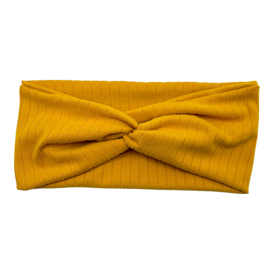 RIBBED - MUSTARD - FRONT KNOT