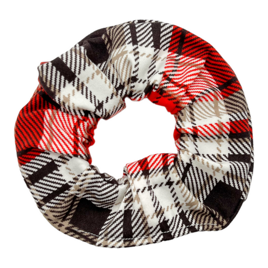 HOT CHOCOLATE PLAID - REGULAR SCRUNCHIE