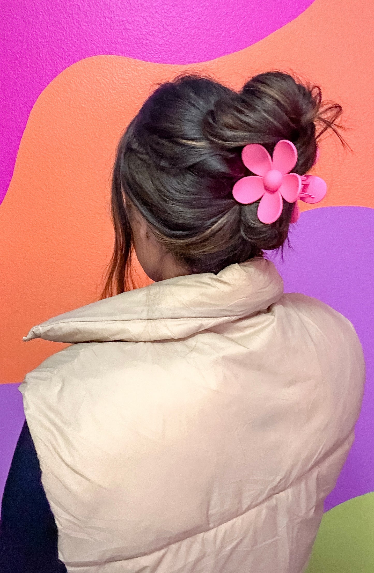 PINK GIRLY - FLOWER CLIP