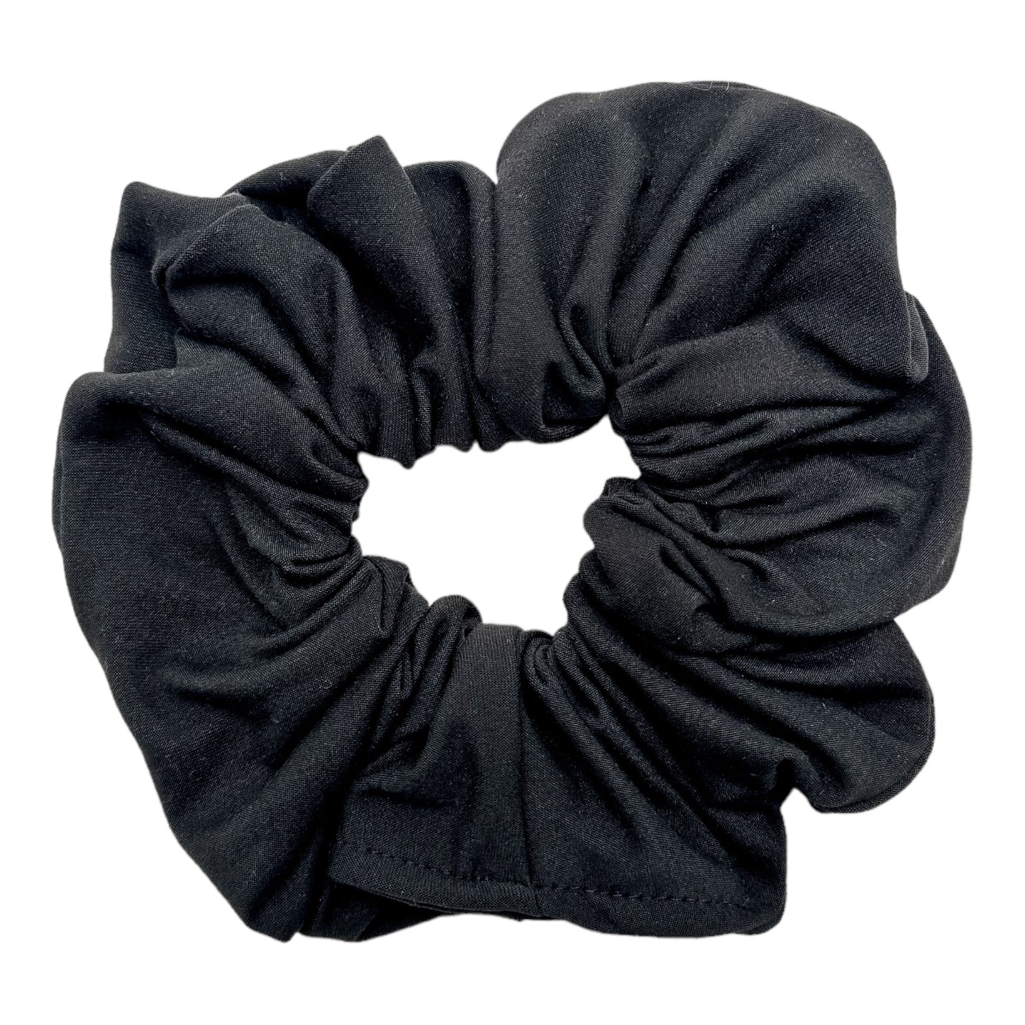 SOLID BLACK - OVERSIZED SCRUNCHIE