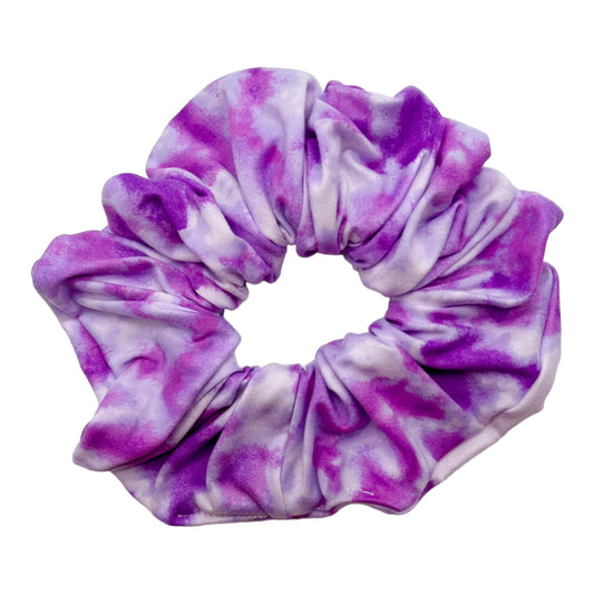 PURPLE & WHITE TIE-DYE - OVERSIZED SCRUNCHIE