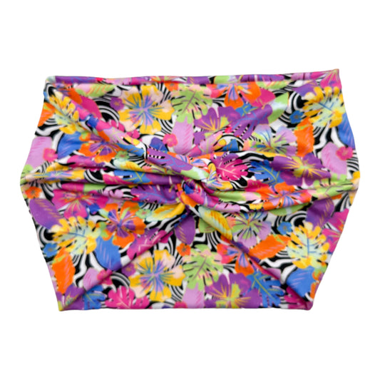BRIGHT TROPICAL FLOWERS - THICK KNOT