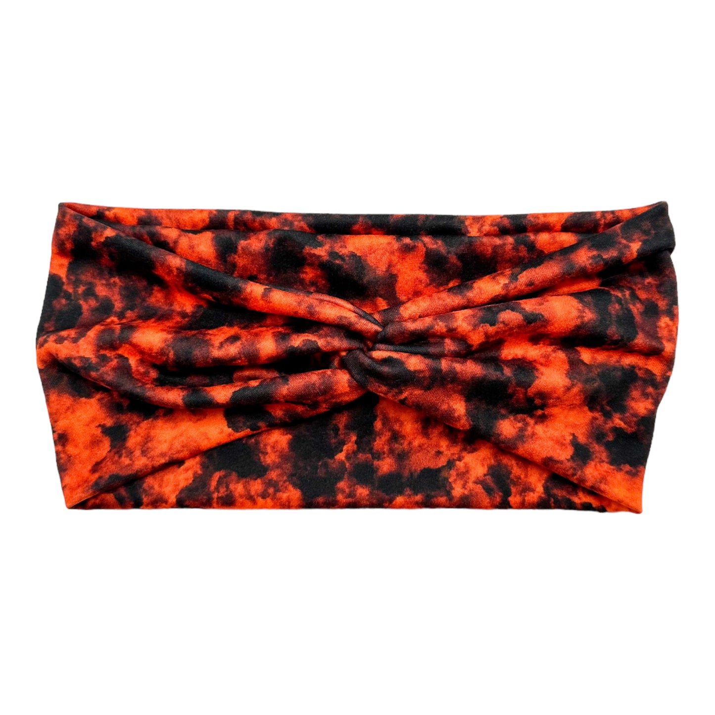 ORANGE & BLACK SMOKE - FRONT KNOT