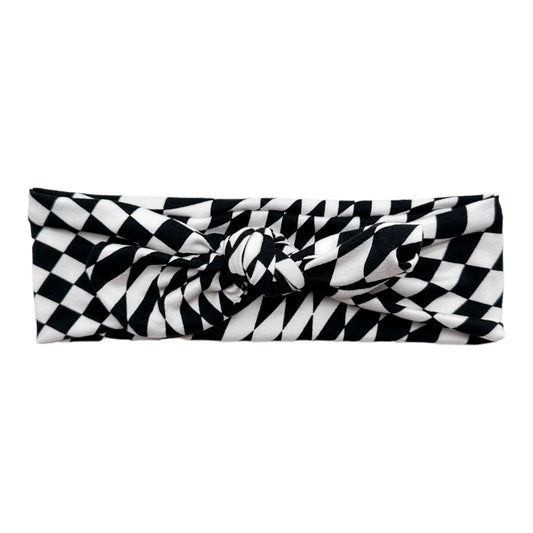 GROOVY B&W CHECKERS -TIE