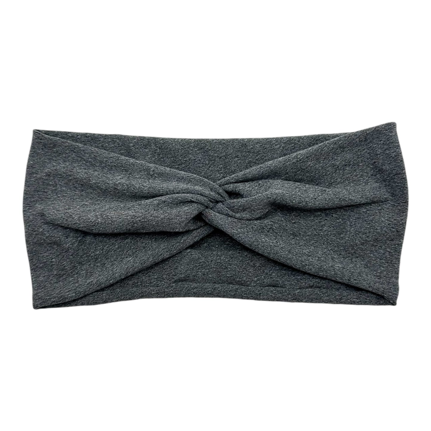 CHARCOAL HEATHER GREY - FRONT KNOT