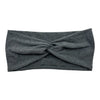 CHARCOAL HEATHER GREY - FRONT KNOT