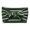 ARMY GREEN W/ WHT STRIPE - WIDE TIE