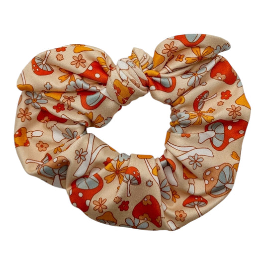 MUSHROOMS  - BOW SCRUNCHIE