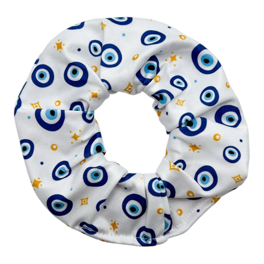 EVIL EYES & GOLDEN STARS - REGULAR SCRUNCHIE