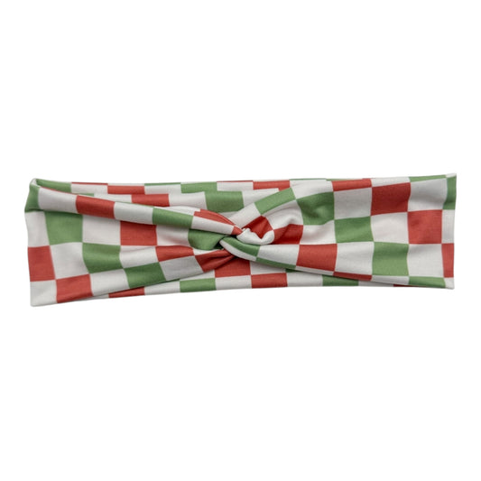 RED/GREEN/WHITE CHECKERS - TINY KNOT