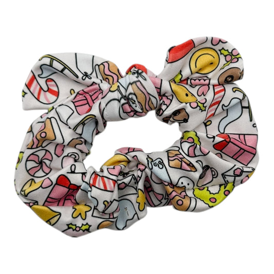 GIRLY CHRISTMAS DOODLES - BOW SCRUNCHIE