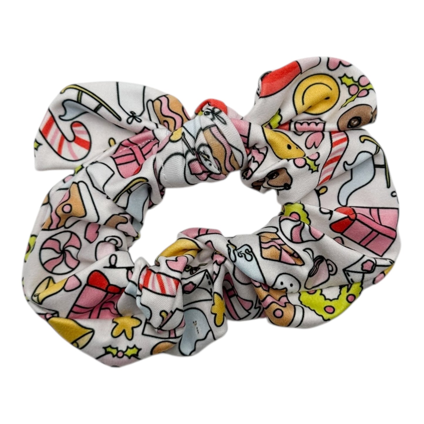 GIRLY CHRISTMAS DOODLES - BOW SCRUNCHIE