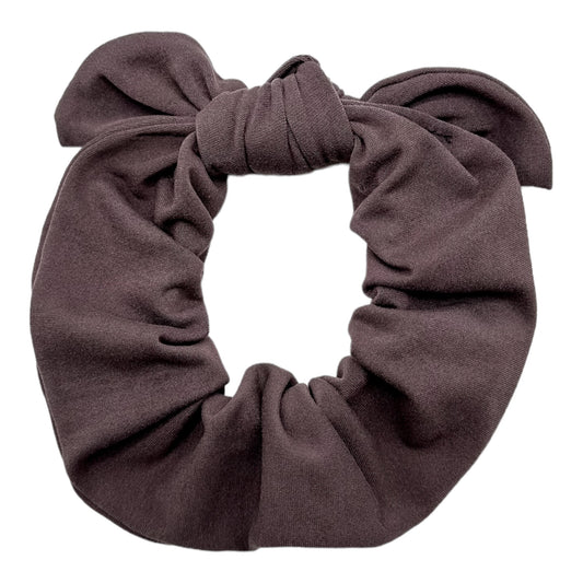 CHARCOAL BROWN - BOW SCRUNCHIE