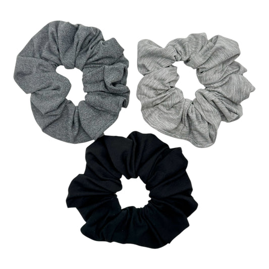 BLACK/ CHARCOAL/ GRAY BUNDLE - OVERSIZED SCRUNCHIE