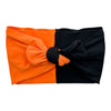 BLACK & ORANGE - SPLIT - WIDE TIE