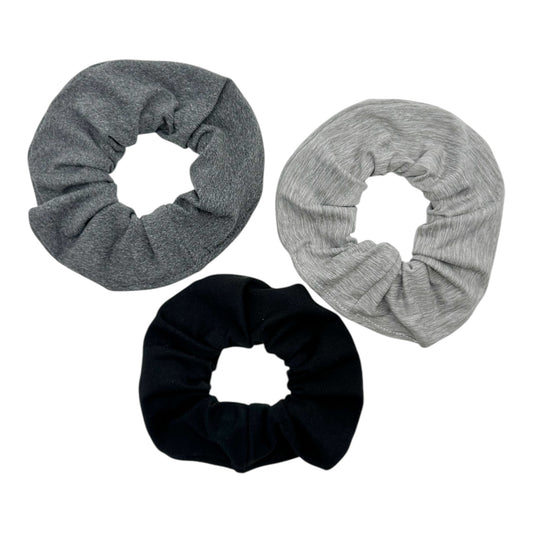 BLACK/ CHARCOAL/ GRAY BUNDLE - SCRUNCHIE