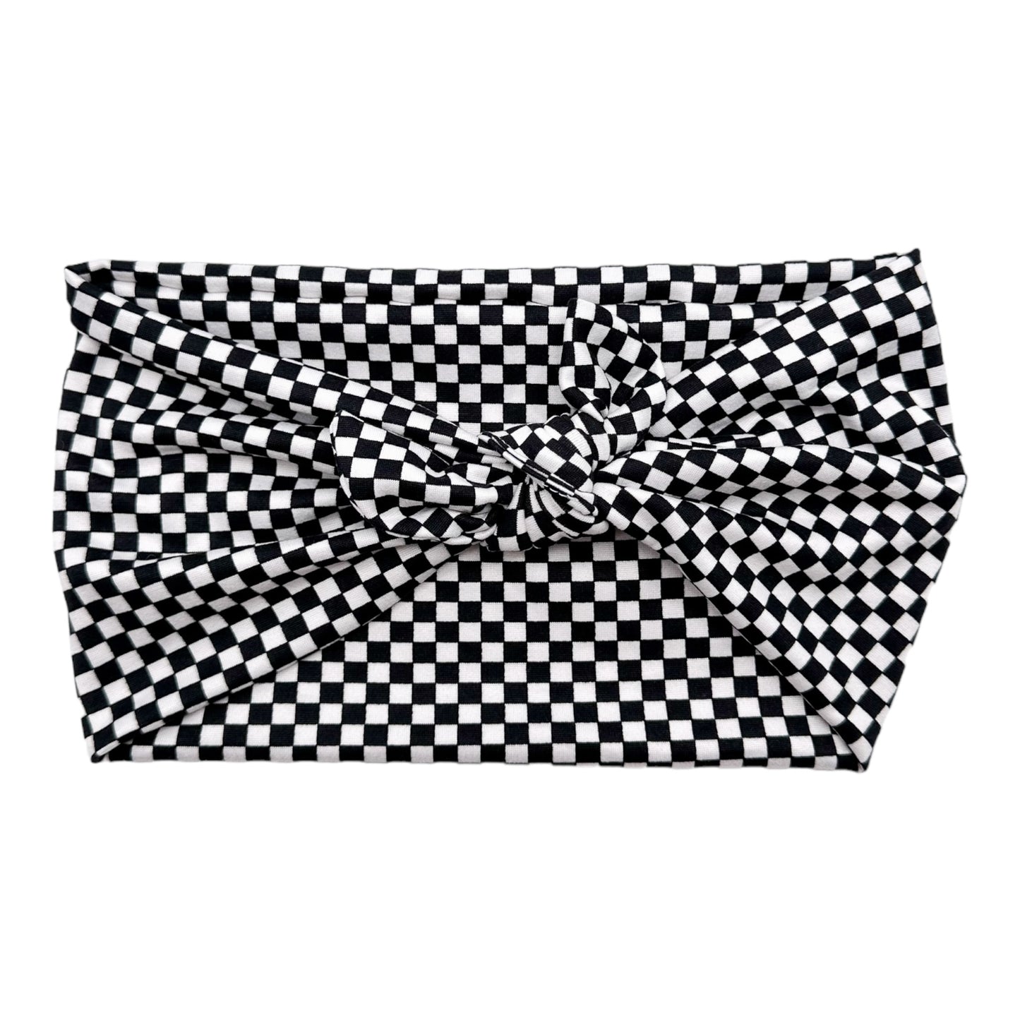 SMALL BLACK & WHITE CHECKERS - LUXE