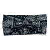 BLACK BANDANA PATCHWORK - FRONT KNOT