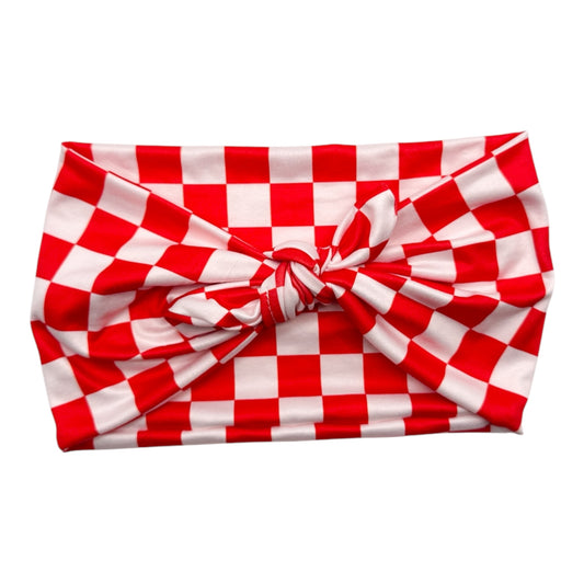 RED & WHITE CHECKERED - LUXE