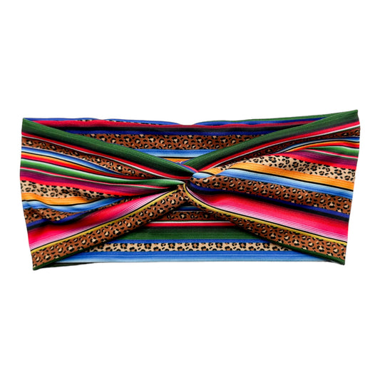 LEOPARD SERAPE  - FRONT KNOT