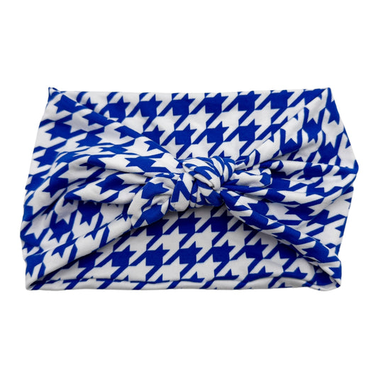 BLUE HOUNDSTOOTH - LUXE