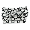 BLACK & WHITE CHECKERED HEARTS - LUXE