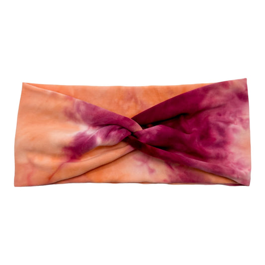 WINE & PEACH TIE-DYE - FRONT KNOT