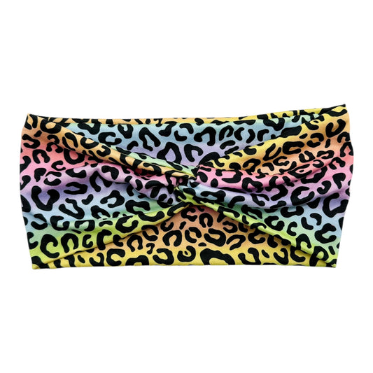 BLACK JAG ON RAINBOW  - FRONT KNOT