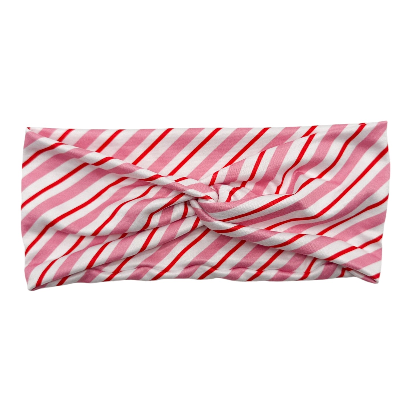 PINK & RED STRIPES - FRONT KNOT